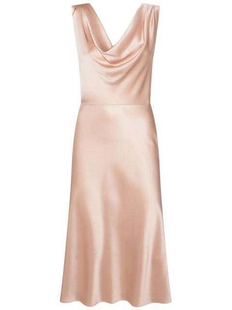 Blumarine satin midi dress - Pink - zdjęcie produktu nr 1