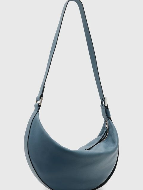 AllSaints torebka skórzana HALF MOON