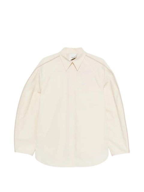 Nanushka balloon binding detail shirt - Neutrals - zdjęcie produktu nr 1