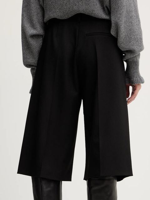 BOSS Orange szorty damskie kolor czarny gładkie high waist 50553602