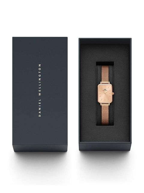 Daniel Wellington zegarek Quadro 20X26 damski kolor różowy