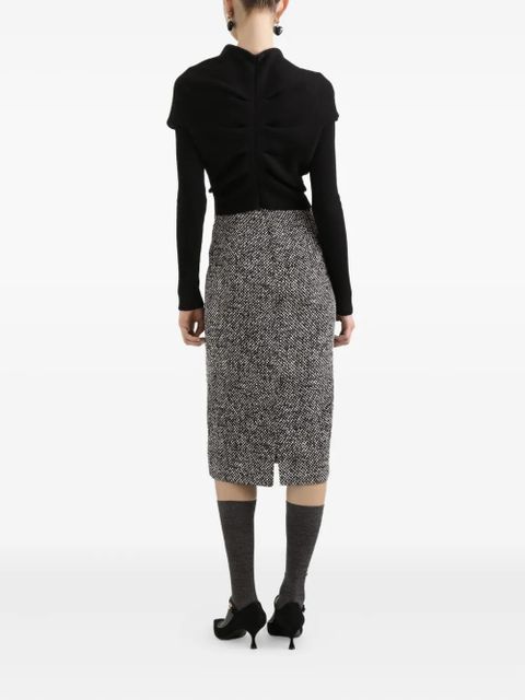 Dolce & Gabbana panelled midi dress - Black