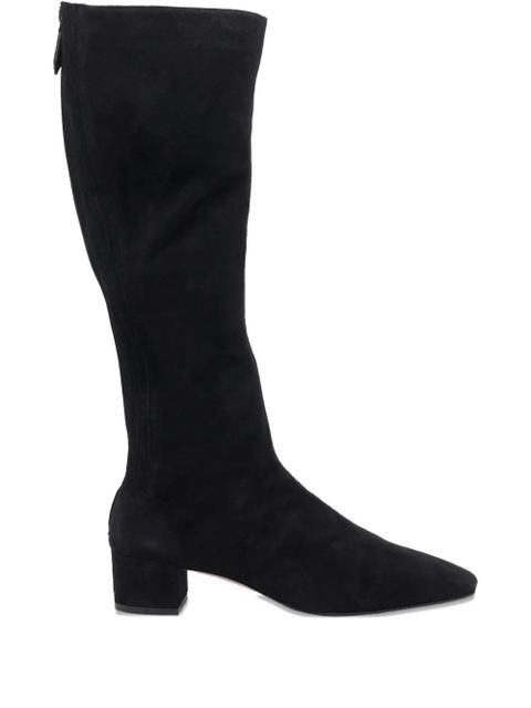 Aquazzura 35mm pointed toe zip boots - Black