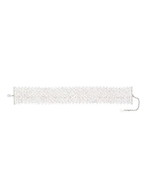 Blumarine rhinestone choker - Silver - zdjęcie produktu nr 1