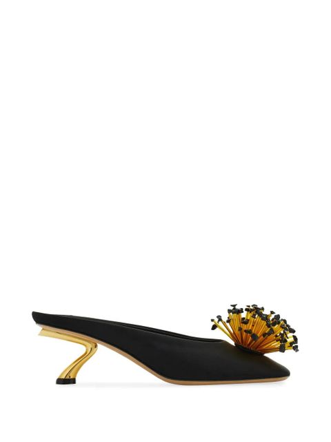 Ferragamo S-shaped heeled mules - Black - zdjęcie produktu nr 1