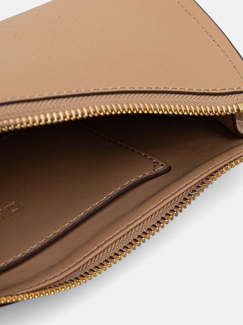 Dkny torebka skórzana kolor beżowy R433YG57