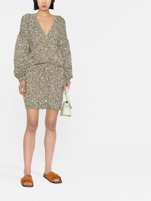 Nanushka two-tone jersey knit cardigan - Yellow