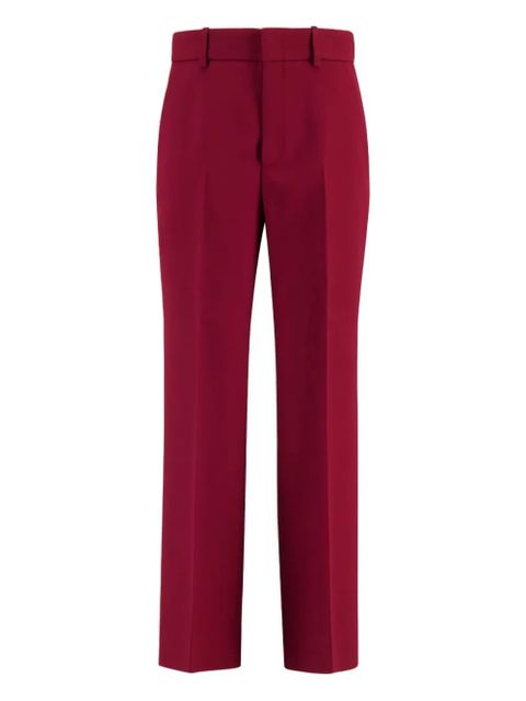 Gucci crepe-texture trousers - Red - zdjęcie produktu nr 1