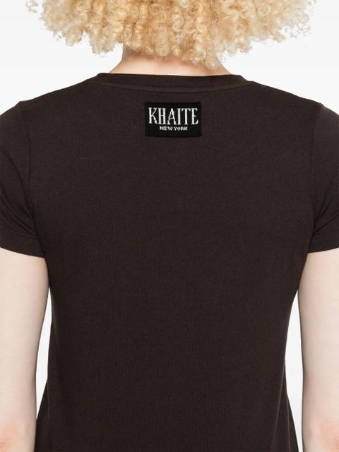 KHAITE cotton T-shirt - Brown