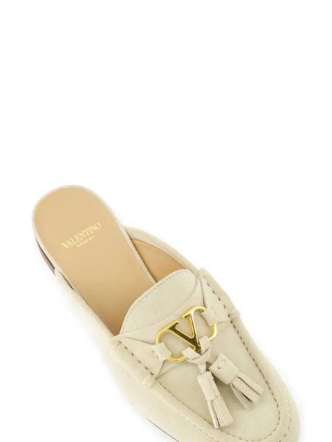 Valentino Garavani tassel logo mules - Neutrals