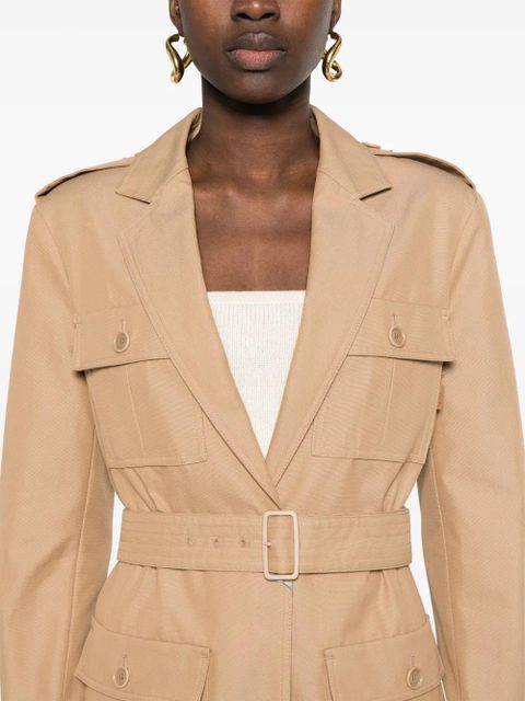 Max Mara Pacos belted jacket - Brown