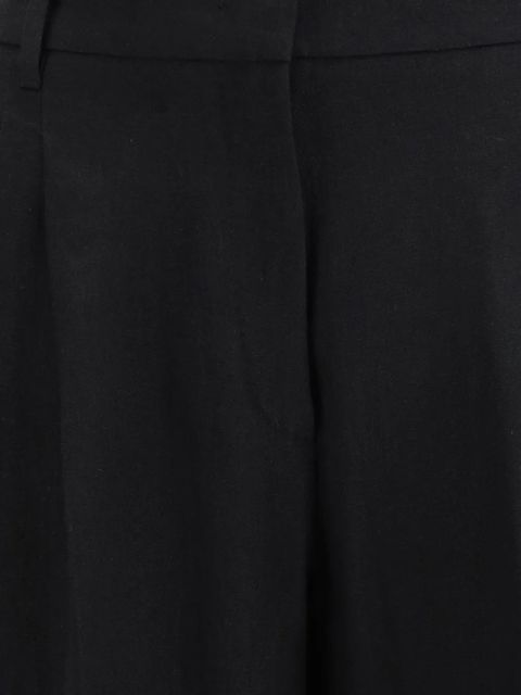 Max Mara linen tailored trousers - Black