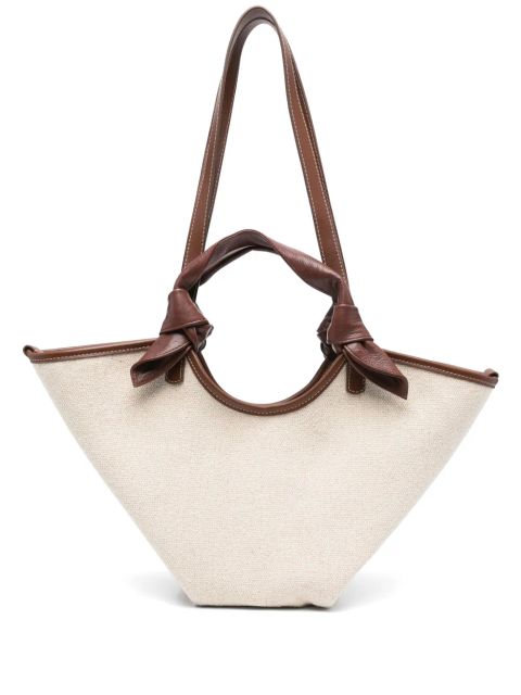 Hereu canvas tote bag - Neutrals