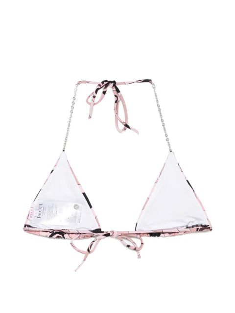 PUCCI Occhi chain triangle bikini top - Pink - zdjęcie produktu nr 2