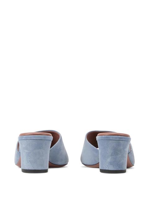 Paris Texas Ava block-heel mules - Blue