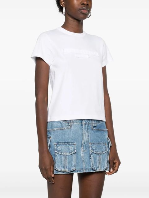 Alexander Wang logo-embossed T-shirt - White