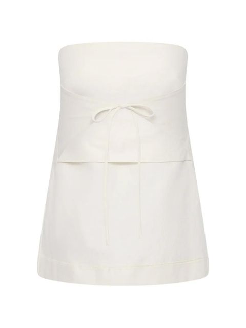 St. Agni strapless tie top - Neutrals