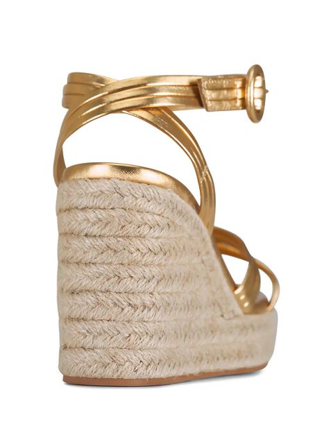 Gianvito Rossi Mekong strappy buckle espadrilles - Gold - zdjęcie produktu nr 2