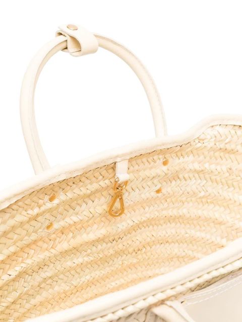 Jacquemus Le Panier Soli raffia tote bag - Neutrals