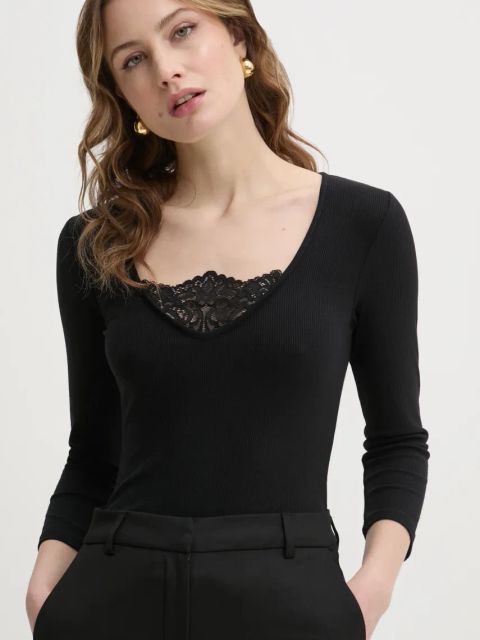 Morgan body TDOUNIA damskie kolor czarny odkryte plecy TDOUNIA