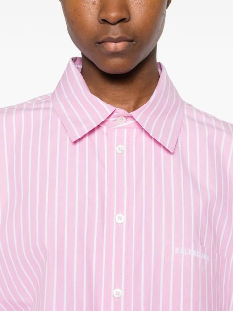 Balenciaga striped-pattern shirt - Pink