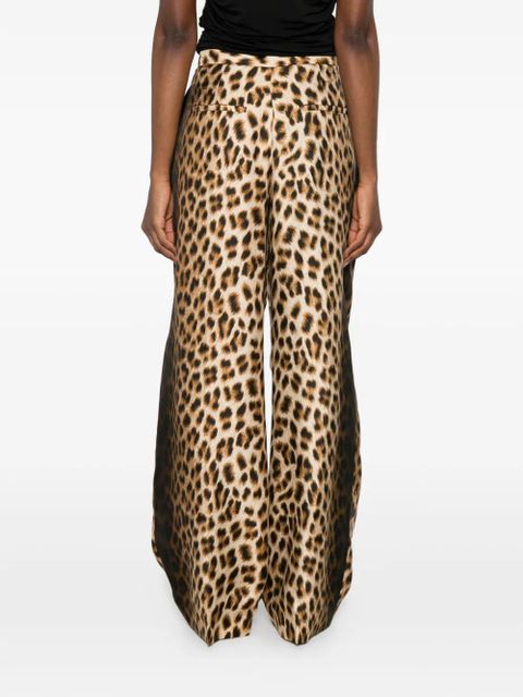 Sportmax Spxoblo animal-print trousers - Neutrals