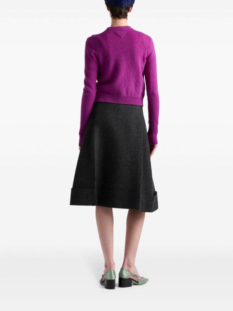 Prada A-line midi-skirt - Grey
