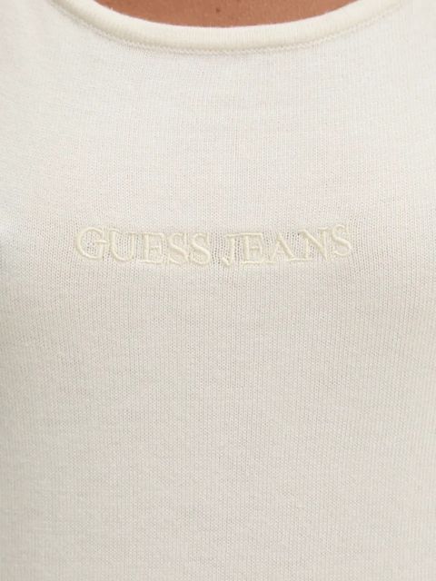 Guess Jeans top z domieszką jedwabiu