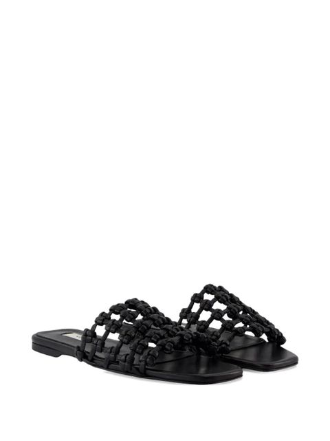 TOTEME braided leather sandals - Black - zdjęcie produktu nr 2