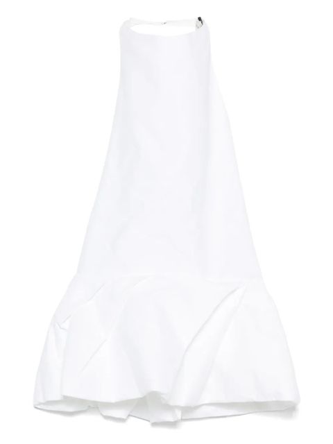 Magda Butrym halterneck pleated blouse - White - zdjęcie produktu nr 1