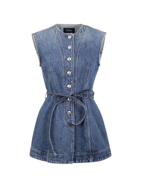 Sportmax belted sleeveless top - Blue - zdjęcie produktu nr 1