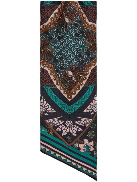 Ferragamo Nirvana-print silk bandeau scarf - Black - zdjęcie produktu nr 1