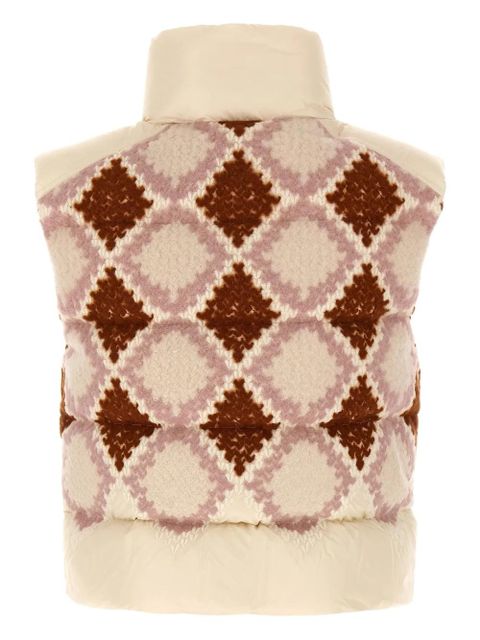 Moncler Armathia quilted diamond-pattern vest - Neutrals - zdjęcie produktu nr 2