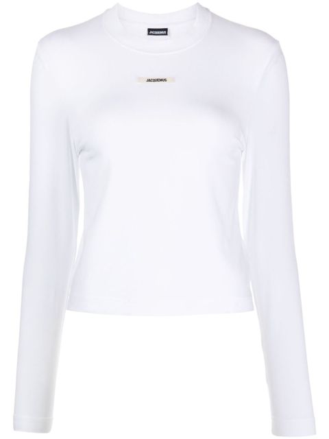 Jacquemus Le T-shirt Gros Grain top - White - zdjęcie produktu nr 1