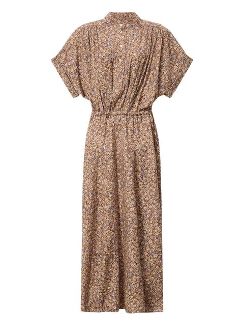 ISABEL MARANT Ansley floral print maxi dress - Brown - zdjęcie produktu nr 1