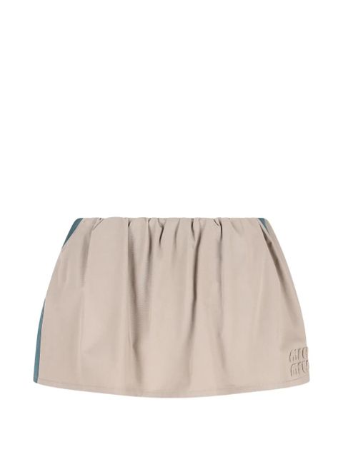Miu Miu drawstring panel skirt - Neutrals - zdjęcie produktu nr 1