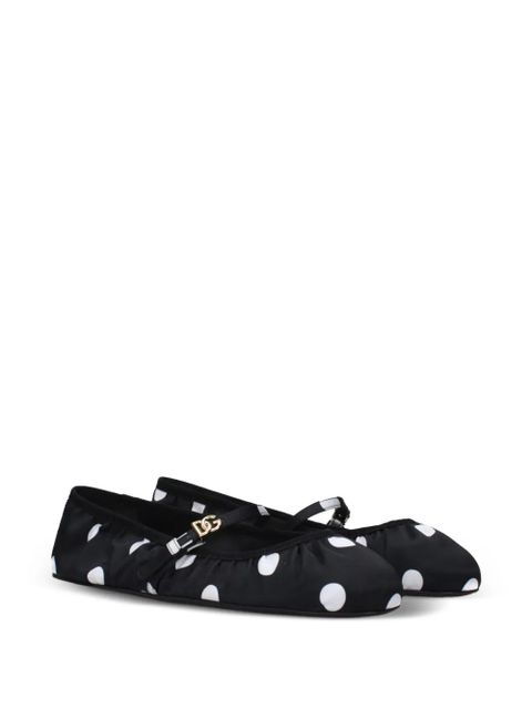 Dolce & Gabbana polka-dot ballet flats - Black - zdjęcie produktu nr 2