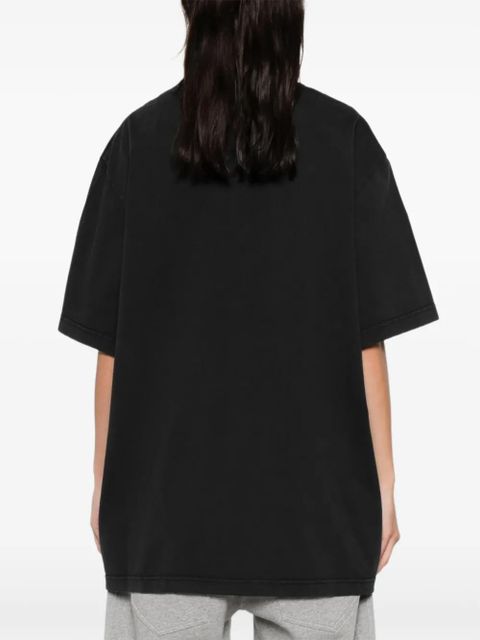 The Attico cotton T-shirt - Black
