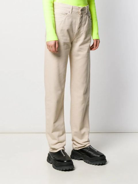 Off-White high waist straight-leg jeans - Neutrals