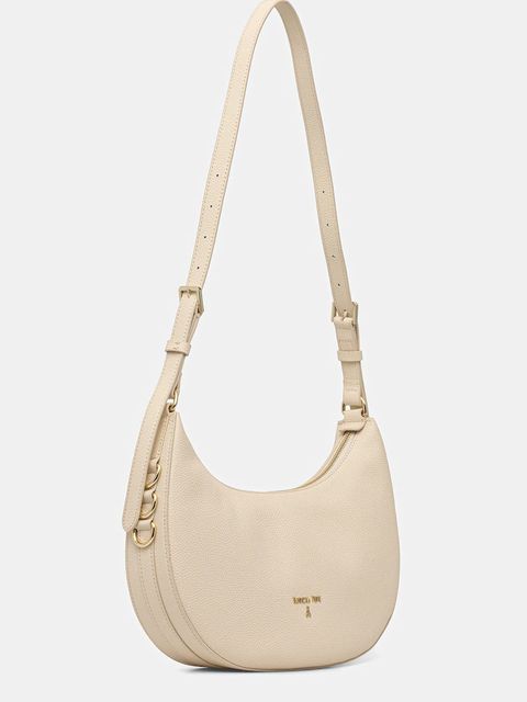 Patrizia Pepe torebka skórzana kolor beżowy 8B0311 L001 - zdjęcie produktu nr 2