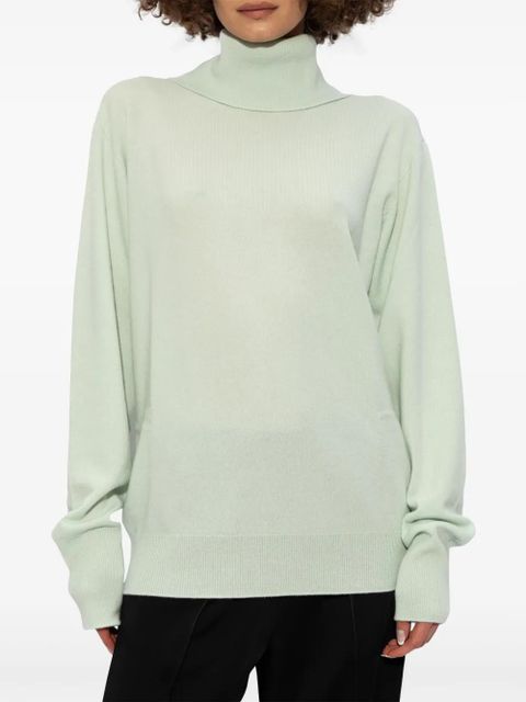 Jil Sander roll-neck fine-knit jumper - Green