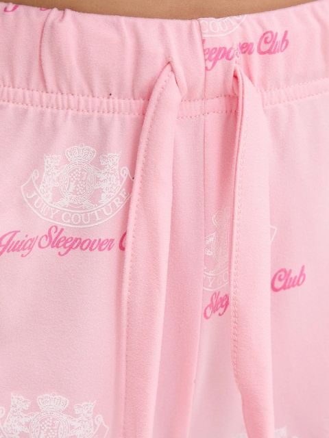 Juicy Couture komplet piżamowy JUICY SLEEPOVER CLUB SHORT PYJAMA SET damska kolor czarny JCLPJ225501