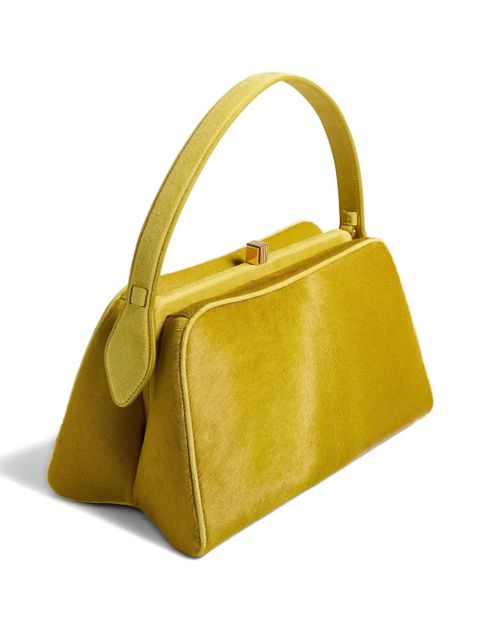 KHAITE top-handle leather tote bag - Yellow