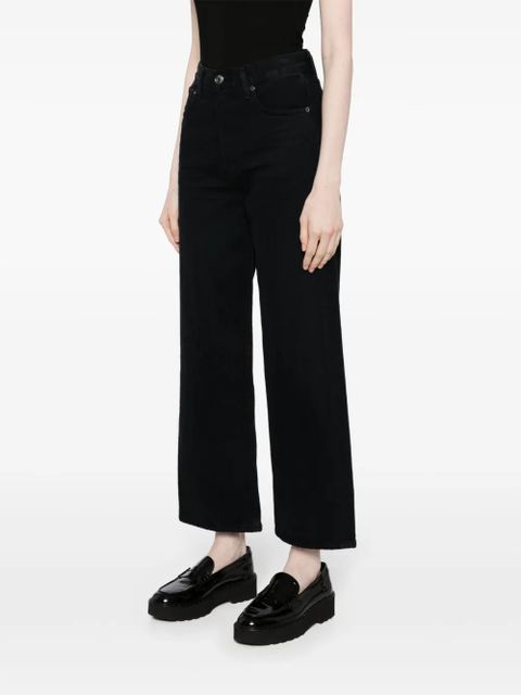 AGOLDE Ren Jean high-rise cropped jeans - Black