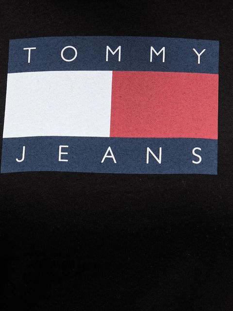 Tommy Jeans t-shirt bawełniany damski kolor czarny DW0DW22562