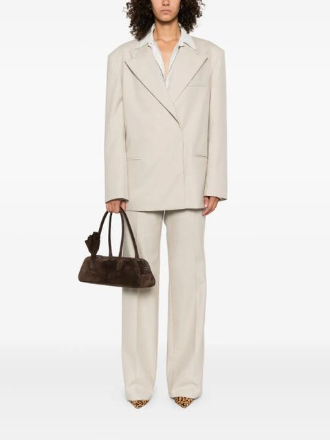 Magda Butrym peak-lapel wool blazer - Neutrals