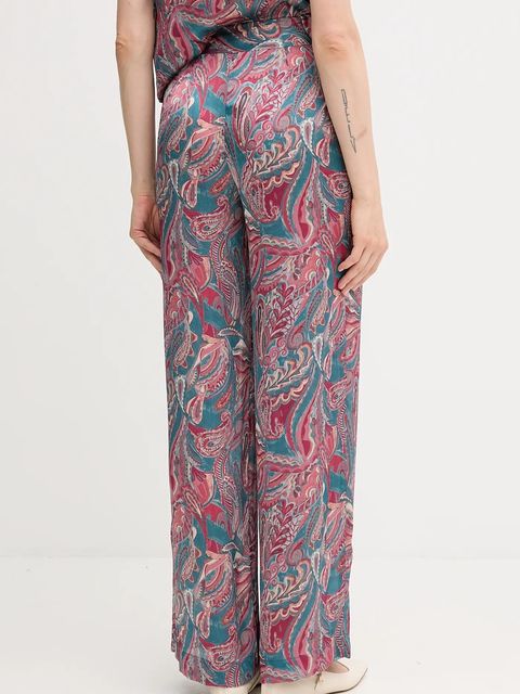 Hoss Intropia spodnie damskie kolor niebieski proste high waist 6542825 - zdjęcie produktu nr 2