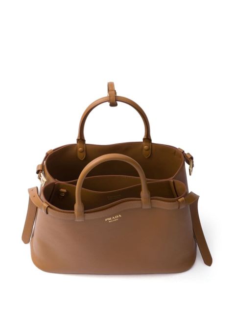 Prada medium Buckle tote bag - Brown - zdjęcie produktu nr 2
