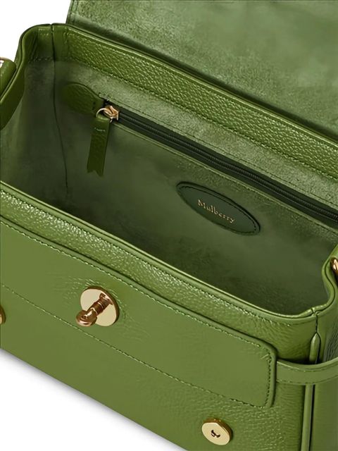 Mulberry Mini Alexa horse charm crossbody bag - Green