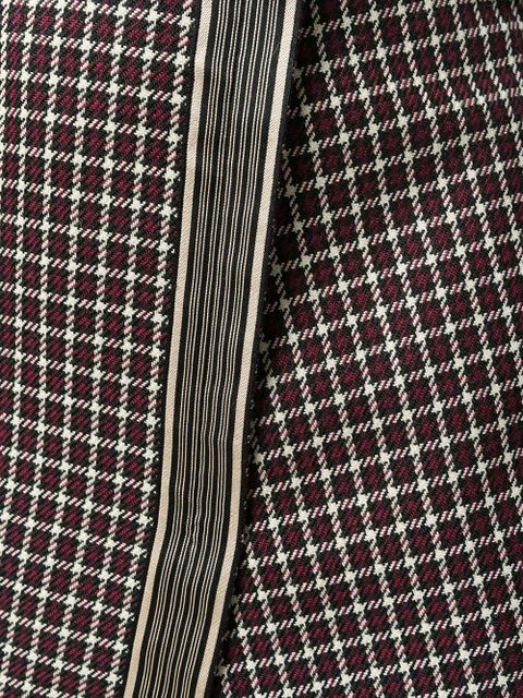 ETRO asymmetrical layered check skirt - Black